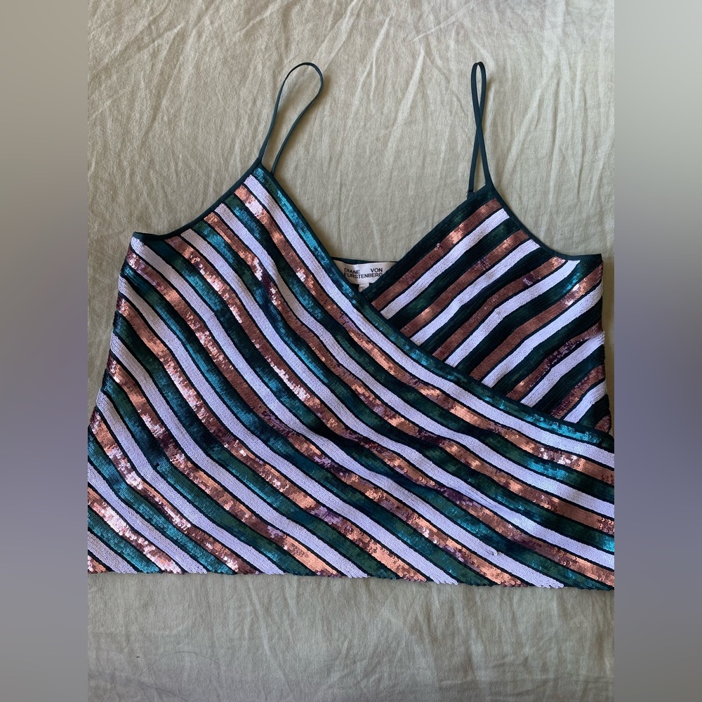 Diane Von Furstenberg Sequined Top